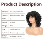 Soft Black Curly Wig: Short, Bouncy, and Natural - Perfect Synthetic Replacement Wigs for African American Women