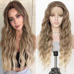 Ash Blonde Synthetic Lace Front Wig - Long Loose