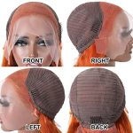 88J Ginger Color Lace Front Wigs - 22 Inch Body Wave Wig, 13x4 Glueless Pre Plucked Remy Human Hair Wig with Baby Hair for a Fashionable Fall Look