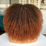 16-Inch Afro Kinky Curly Wig with Bangs for Black Women - Bomb-Like Fullness, No Glue, Long Curly Hair Wigs in Stunning Ombre Brown