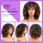 Daily Look with Fluffy Curly Afro Wig for Black Women - Natural and Stylish 1B30 Black to Auburn Brown