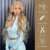SAPPHIREWIGS Blonde Lace Front Wig: 26inch Long Wavy Highlight Ash Blonde Beauty for Women - Perfect for Daily Wear, Cosplay, and More