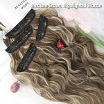 QGZ Clip-in Long Wavy Hair Extensions - 20 Inch Synthetic Marvel for Thicker, Fuller Hair