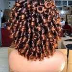Sweece 14 Inch Short Curly Wig - Afro Kinky Curly Wigs with Bangs in Stunning Ombre Brown, Perfect for Every Occasion
