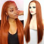Ginger Orange Synthetic Lace Front Wig – Long Silky