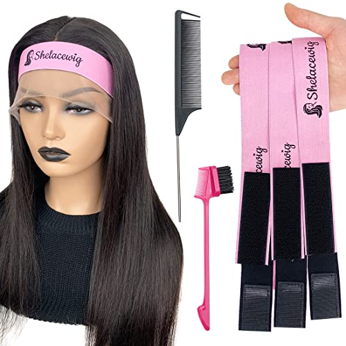 Lace Melting Band 5-Piece Set - Adjustable Wig Elastic Band for Seamless Wig Install, Edges Wrapping, and Salon-Style Perfection