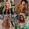 Fugady's Honey Blonde Lace Front Wig – Synthetic, Wavy, and Heat Resistant for Effortless Elegance