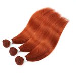 REMY Hair Dark Orange Color Hair Bundle – Vibrant #350 Burnt Ginger Orange for a Professional Weave