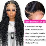 28" Deep Wave Lace Front Human Hair Wig - Natural Hairline, 180% Density, Pre-Plucked for Women