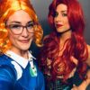 Dive into Fantasy with Probeauty Mermaid Wig – Long Red Curly Body Wave Wig for Halloween, Cosplay, and Daily Glam