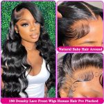 28-Inch Body Wave Lace Front Wigs - 180% Density, Pre Plucked, and Glueless Elegance for Black Women