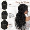 6PCS Wavy Long Hair Highlights Extensions - 20 Inch Auburn Chestnut Clip-Ins for a Charming and Elegant Look