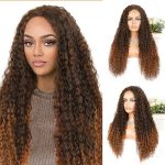 24-Inch Ombre Long Curly Wig - Natural, Comfortable