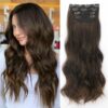 Long Wavy Clip-in Hair Extensions (20 Inches) - 4-Piece