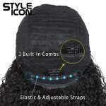 Style Icon 13.5” Short Curly Wig - Bouncy Fluffy Kinky Synthetic Afro Wig