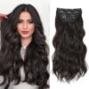 Transform Your Look: Dark Brown Clip-In Hair Extensions