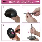 Adjustable Height Black Plastic Wig Stand - Your Stylish Solution for Wig Drying and Display
