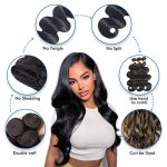 12A Body Wave Bundles: Embrace Natural Black Beauty and Versatility