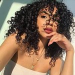 Curly Wigs for Black Women - Soft, Fluffy, and Shedding-Free with Bangs