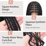 38" Knotless Box Braided Wigs: Effortless Elegance with Natural-Looking Curls and Super Long Length