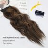 Wire Hair Extensions - Adjustable, Secure Clips, Long Wavy Balayage for Effortless Elegance! 💁‍♀️🌟