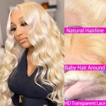 Radiant Blonde Beauty: ANNELBEL 613 Body Wave Lace Front Wig – HD Transparent Lace, Effortless Elegance (24 Inch)