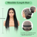 24" Knotless Braided Lace Wig for Women