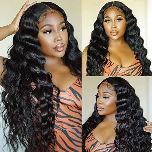 Glamorous Black Body Wave Lace Front Wig