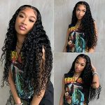 Super Dream Water Wave Lace Front Wig - 150% Density, Brazilian Human Hair for a Luxurious Look