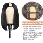 U Part Wig Human Hair for Black Women - Steady Clip-In, Real Brazilian Remy Hair, and Versatile Natural Look