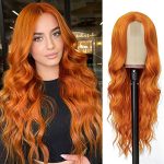 NAYOO Long Orange Wigs for Women - 26'' of Silky Elegance and Realistic Hairline