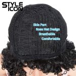 Style Icon 13.5” Short Curly Wig - Bouncy Fluffy Kinky Synthetic Afro Wig