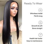 BrownBomb Straight Lace Front Wig: Effortless Elegance with Ready-to-Wear 13x5x1 Lace, Pre-Plucked Hairline, and 180% Density in Classic Jet Black 1B