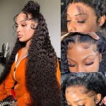 Dive into Elegance: 26-Inch Deep Wave Lace Front Wigs - 180% Density