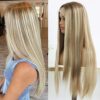 MACA BAKA's Lightweight Honey Blonde Lace Front Wig – Glueless, Long Straight, and Perfect for All Occasions
