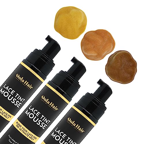 Lace Perfection Kit: Dolahair Lace Tint Mousse with 2 Melting Bands - Achieve Seamless Wig Blending