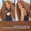Kinky Straight Synthetic Lace Front Wig: Transform Your Look with 24-Inch Long Yaki Straight Blonde Beauty for Black Women