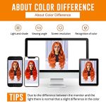 Vibrant Ginger Magic! 18-Inch Colored Body Wave Lace Front Wigs for Black Women - Pre Plucked, Glueless, and Stylish Human Hair Wig 🌈