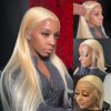 QD-Tizer's 24-Inch Blonde Lace Front Wig – Versatile Styles, Soft as Human Hair, Perfect for All Occasions
