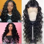28 Inch Deep Wave Lace Front Human Hair Wig - 180% Density, Glueless, HD Transparent Lace, Pre-Plucked Curly Wig for Women