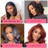 Atilck's 13x4 HD Frontal Bob Wig - 180% Density Short Bob Human Hair Wig for Black Women in Natural Color (10 Inch)