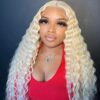 28" Synthetic Curly Wig: Embrace Natural Beauty and Elegance with Loose Deep Wave Lace Front Wigs