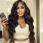 Sipreae 22-Inch Lace Front 200% Density Body Wave Synthetic Wig - Achieve Time-Saving Elegance
