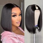 U Part Wig Human Hair for Black Women - Steady Clip-In, Real Brazilian Remy Hair, and Versatile Natural Look