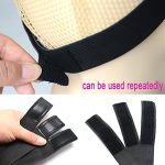 3 PCS Adjustable Elastic Band for Wigs Edges Lace Melting Bands Edge laying Bands Elastic Wig Bands with Velcr, Thick Comfortable Durable (3 PCS, Black)