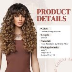 LONAI's Blonde Curly Wig with Bangs – A Stylish Statement for Daily Use, Parties, and Cosplay