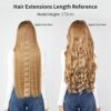 20" Ombre Curly Wave Clips-In Synthetic Hair Extensions in Light Brown to Dirty Blonde - 5 Clips, 4.5 Oz Per Piece