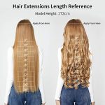 20" Ombre Curly Wave Clips-In Synthetic Hair Extensions in Light Brown to Dirty Blonde - 5 Clips, 4.5 Oz Per Piece