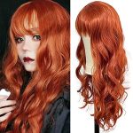 V'NICE Fashionista's Dream Ginger Orange Loose Wave Hair Wig - 22 Inch Heat Resistant Synthetic Marvel for Trendsetting Women