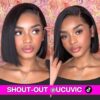 UCUVIC 12 Inch HD Lace Bob Wig | Experience Seamless Blend, 180% Density, and Gym-Ready Comfort